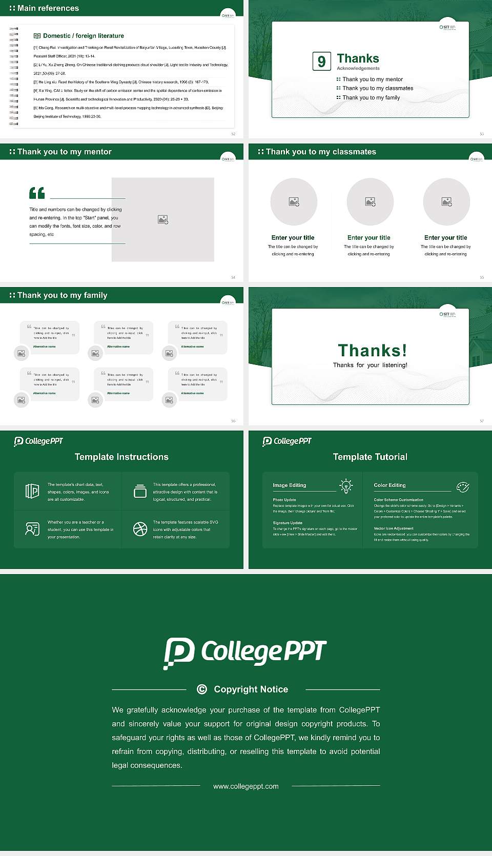 School for International Training Graduation Thesis Defense PPT Template16:9 ratio PPT effect preview image7