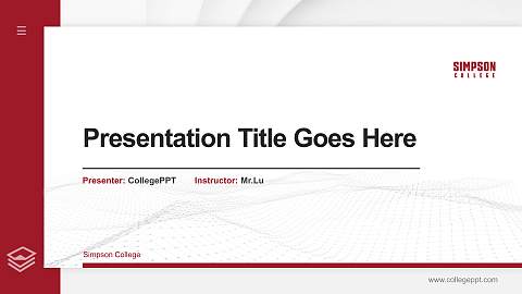 Simpson College Thesis Proposal/Graduation Defense PPT Template