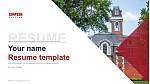 Simpson College Resume PPT Template