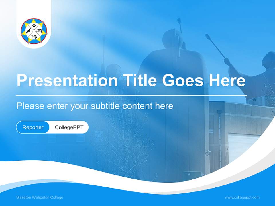 Sisseton Wahpeton College Lecture Sharing and Networking Event PPT Template4:3 ratio PPT effect preview image4