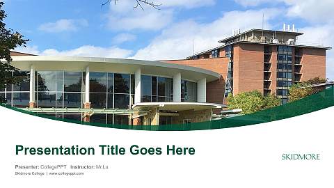 Skidmore College Course/Courseware Creation PPT Template