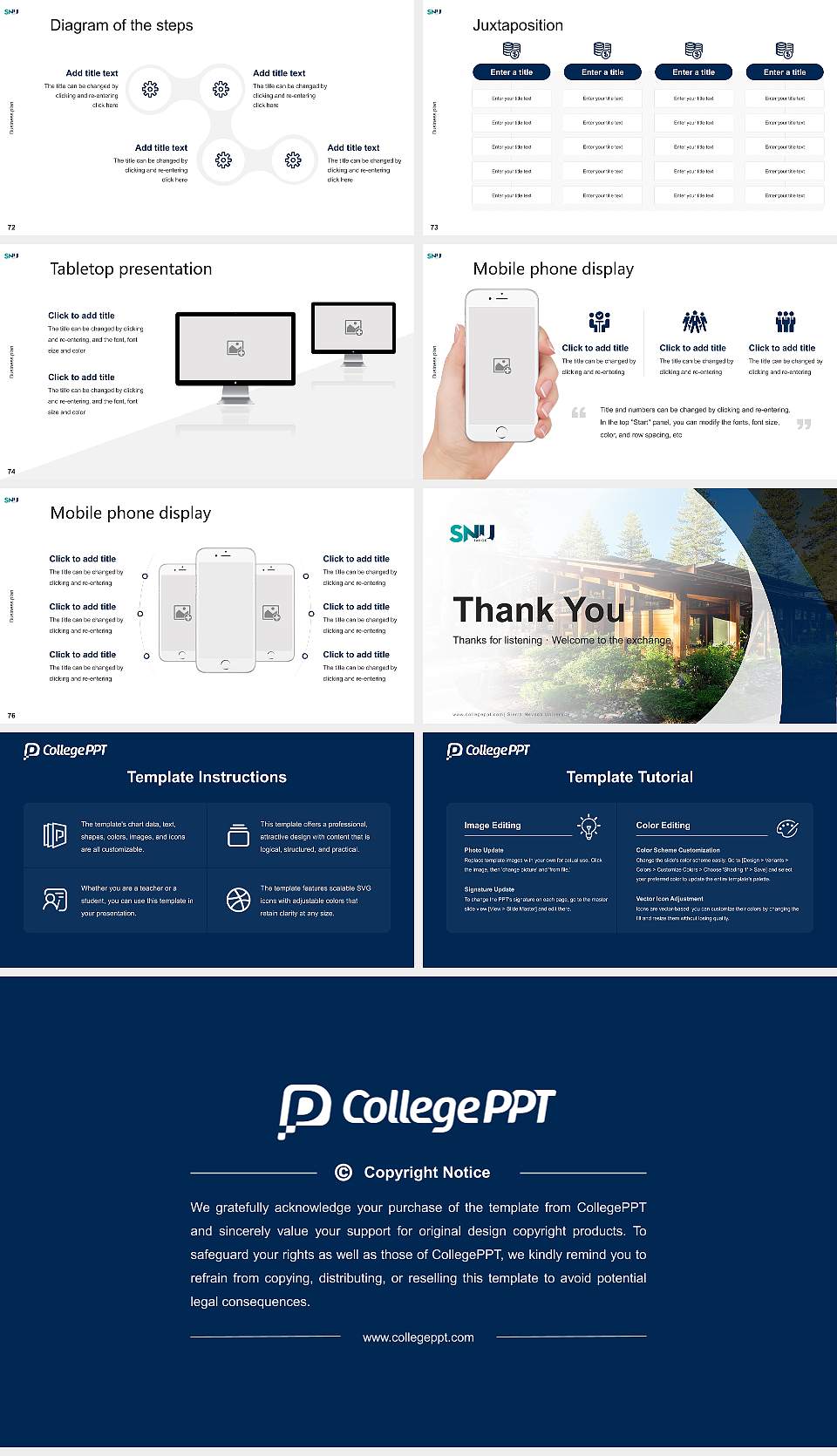 Sierra Nevada University Competition/Entrepreneurship Contest PPT Template16:9 ratio PPT effect preview image9