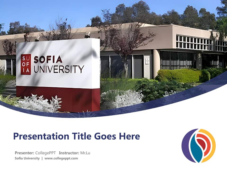 Sofia University Course/Courseware Creation PPT Template4:3 ratio PPT effect preview image5