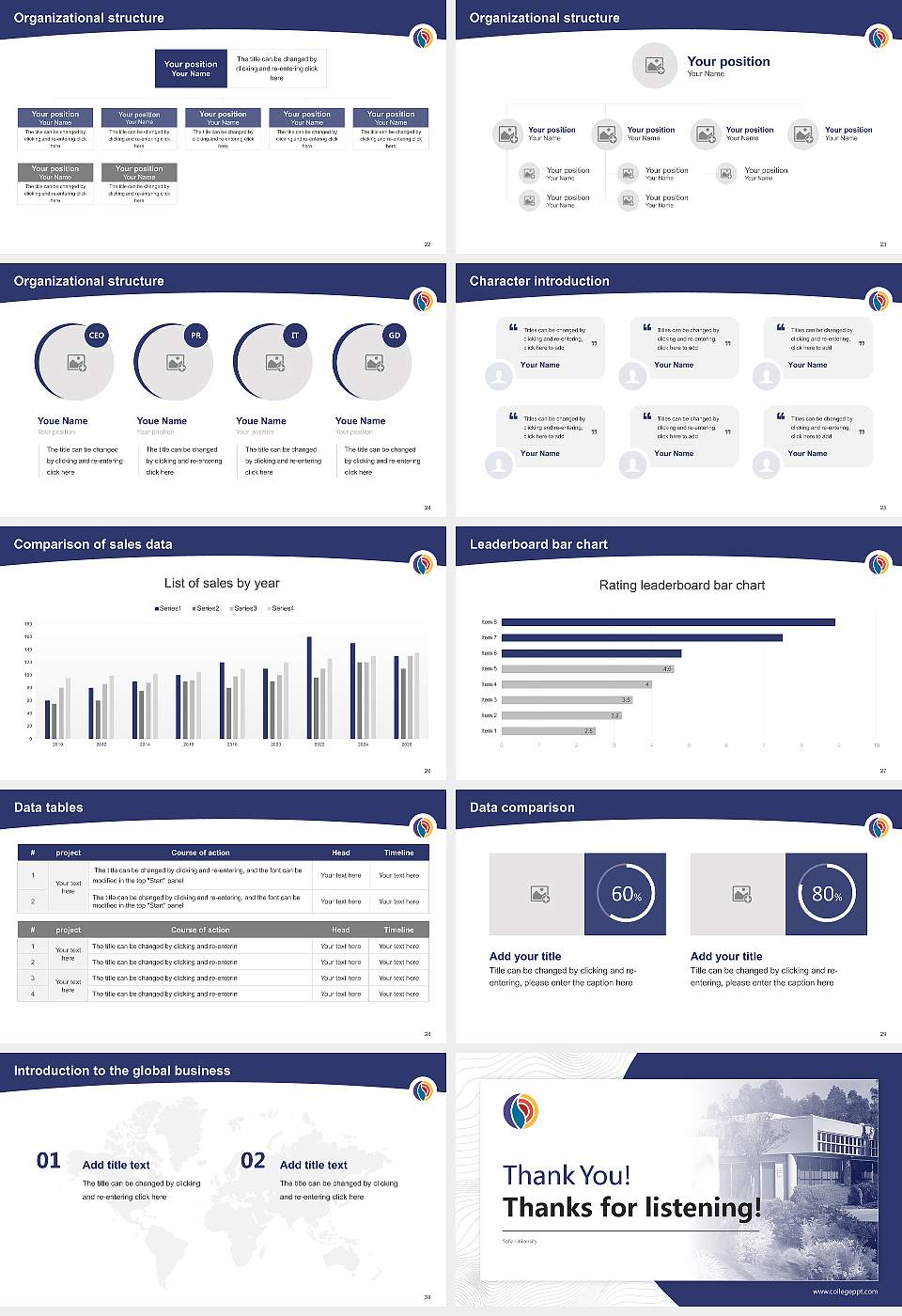 Sofia University Academic Presentation/Research Findings Report PPT Template16:9 ratio PPT effect preview image4