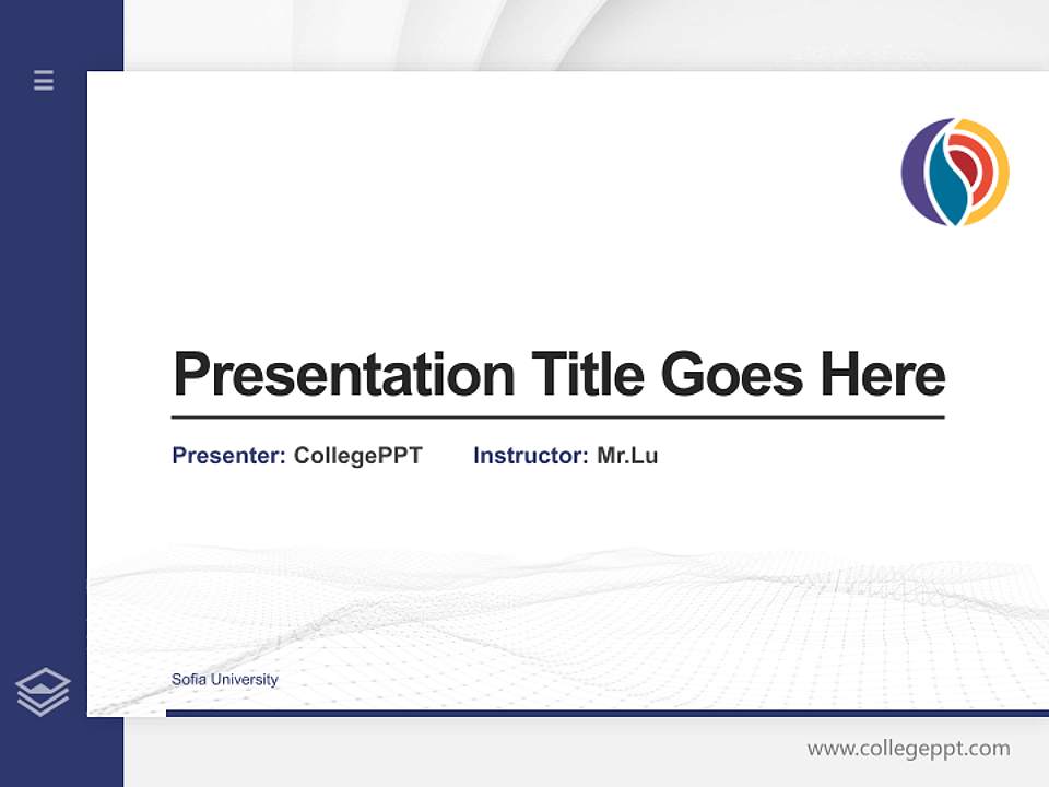 Sofia University Thesis Proposal/Graduation Defense PPT Template4:3 ratio PPT effect preview image5