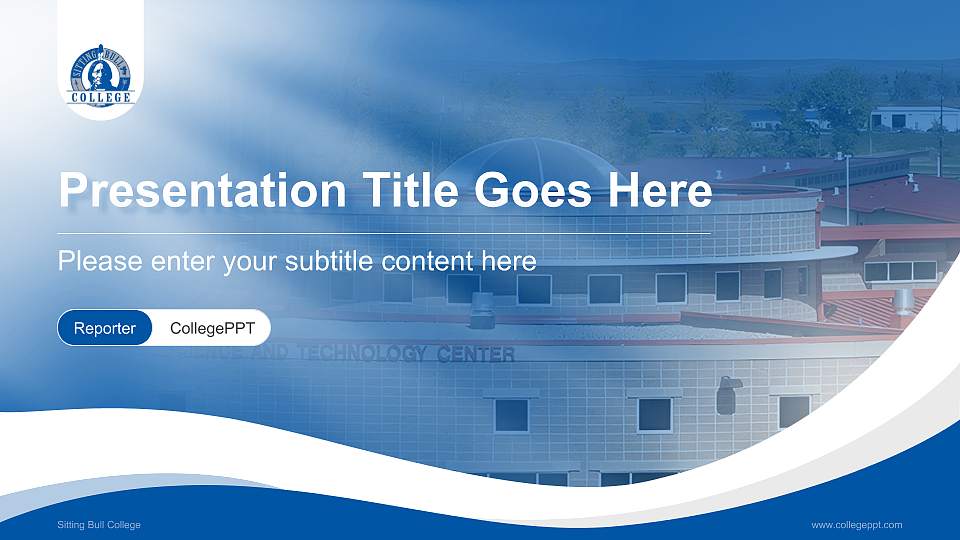 Sitting Bull College Lecture Sharing and Networking Event PPT Template16:9 ratio PPT effect preview image