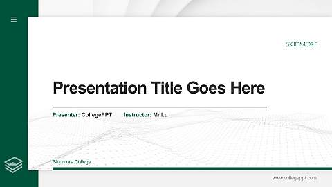 Skidmore College Thesis Proposal/Graduation Defense PPT Template