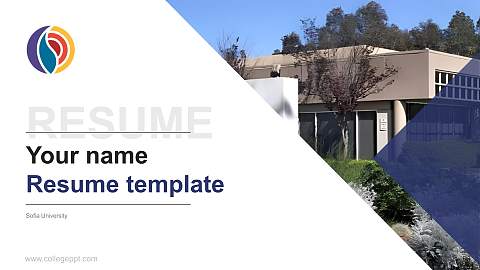 Sofia University Resume PPT Template