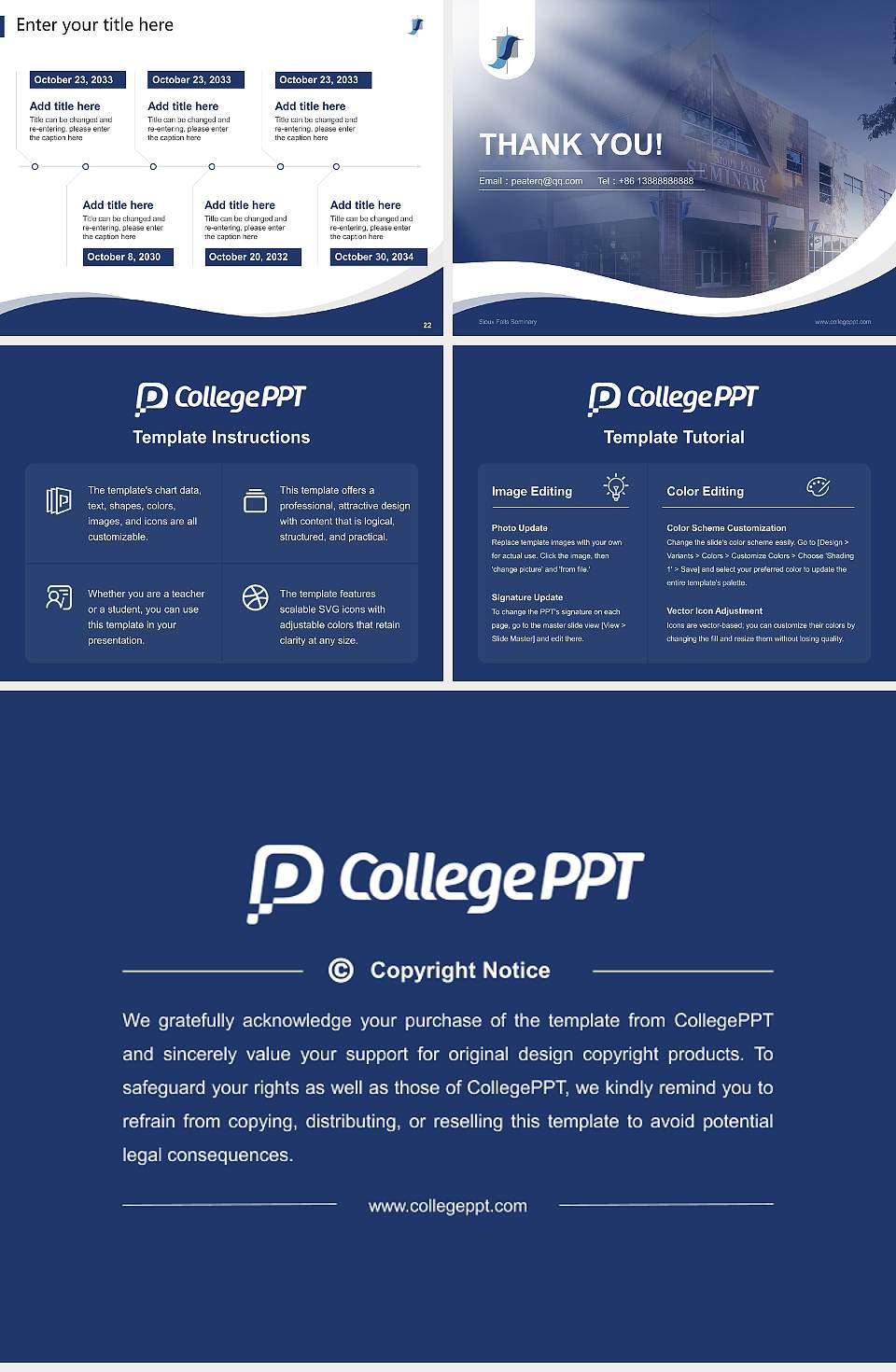 Sioux Falls Seminary Lecture Sharing and Networking Event PPT Template4:3 ratio PPT effect preview image4