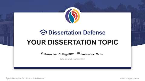 Sofia University Graduation Thesis Defense PPT Template