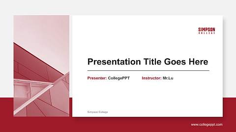 Simpson College General Purpose PPT Template