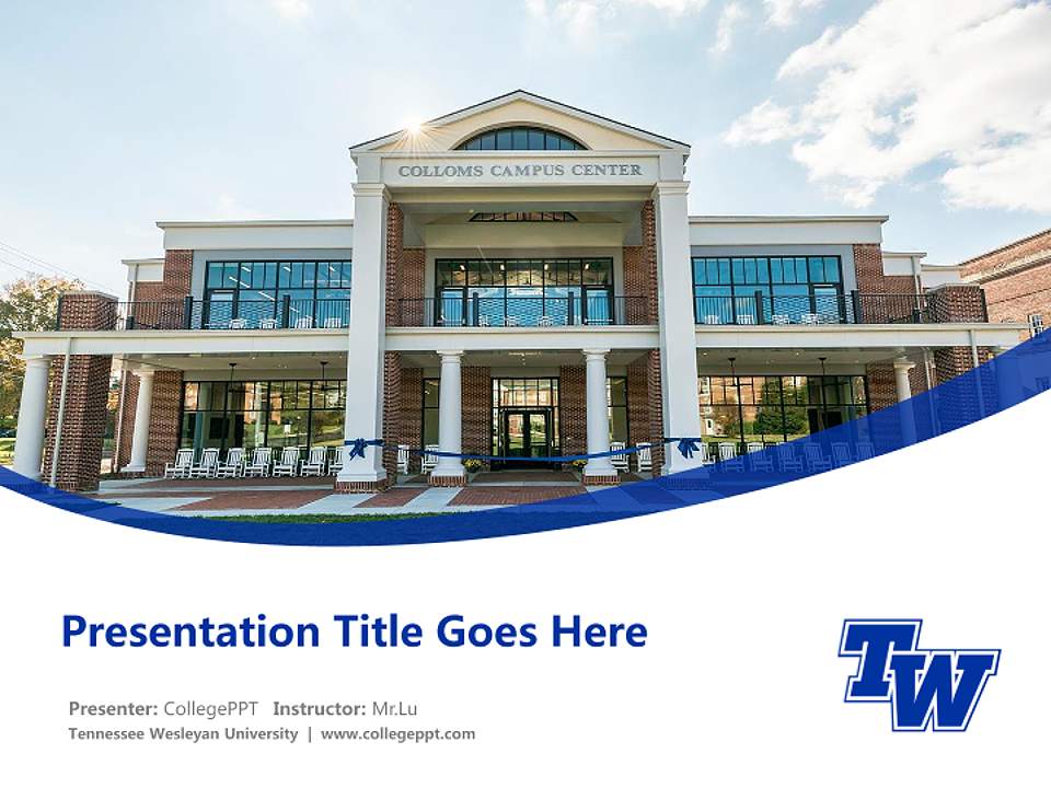 Tennessee Wesleyan University Course/Courseware Creation PPT Template4:3 ratio PPT effect preview image5