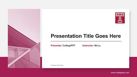 Temple University General Purpose PPT Template