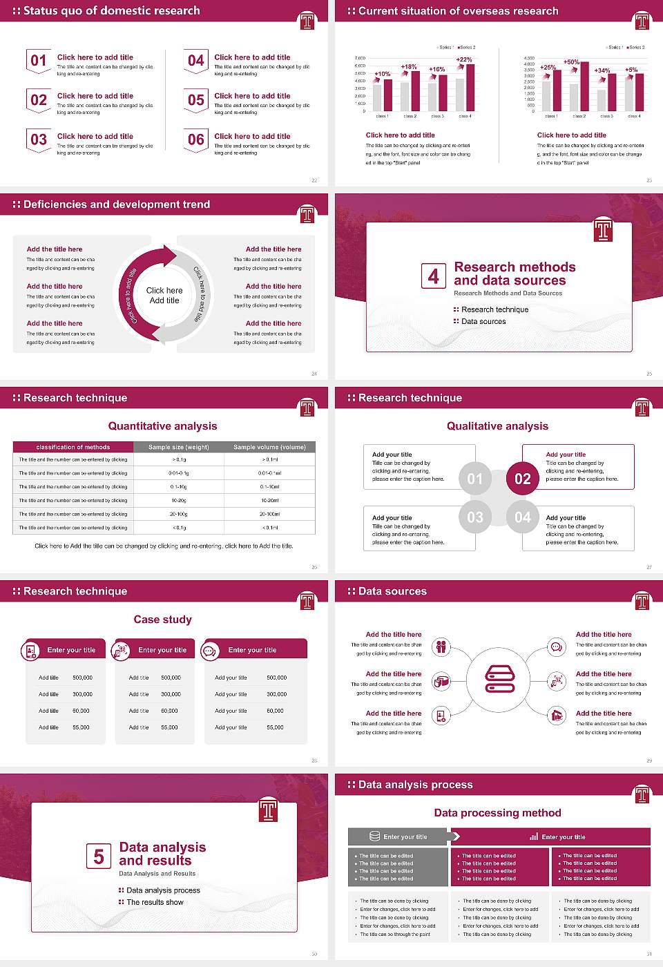 Temple University Graduation Thesis Defense PPT Template16:9 ratio PPT effect preview image4