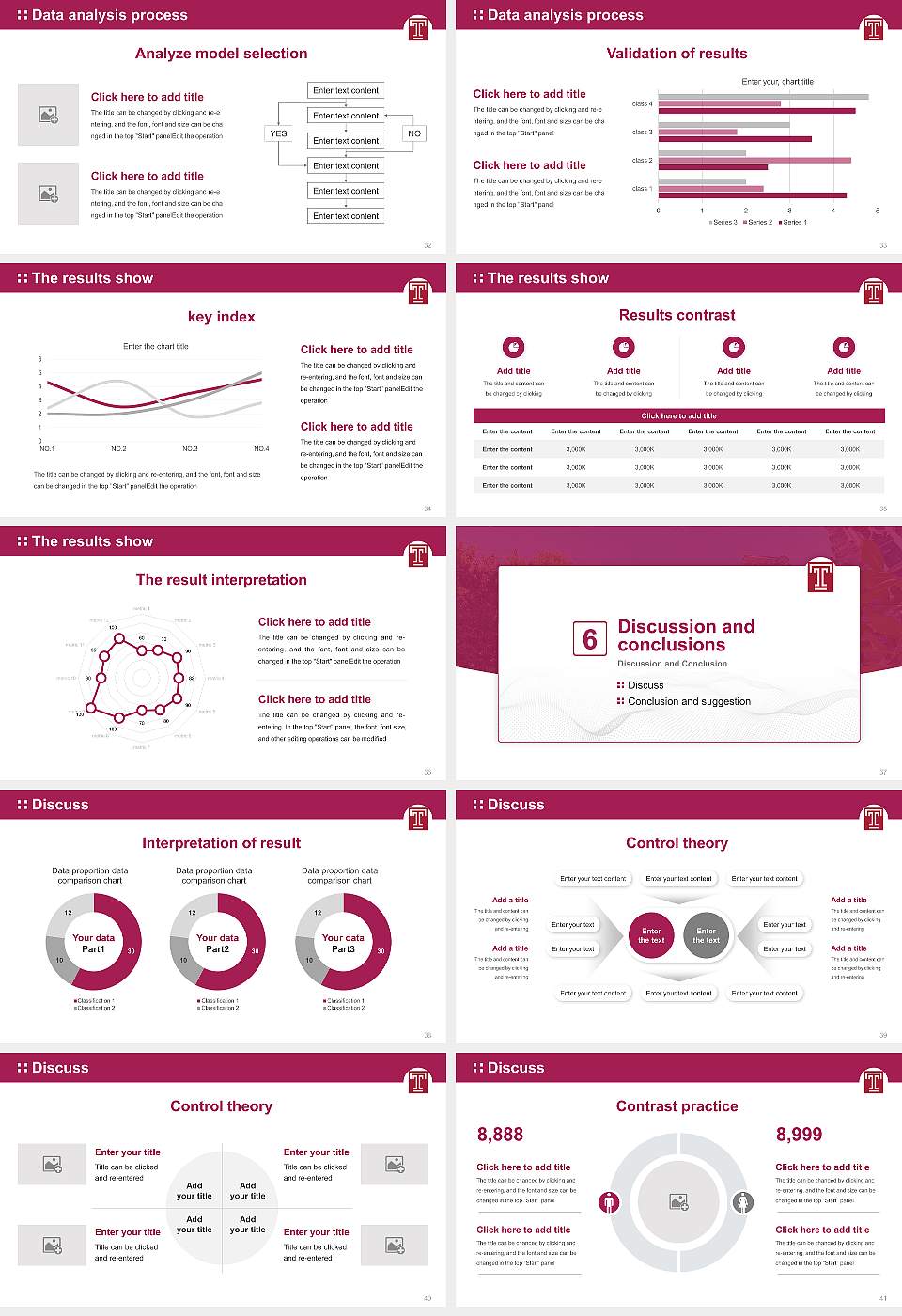 Temple University Graduation Thesis Defense PPT Template16:9 ratio PPT effect preview image5