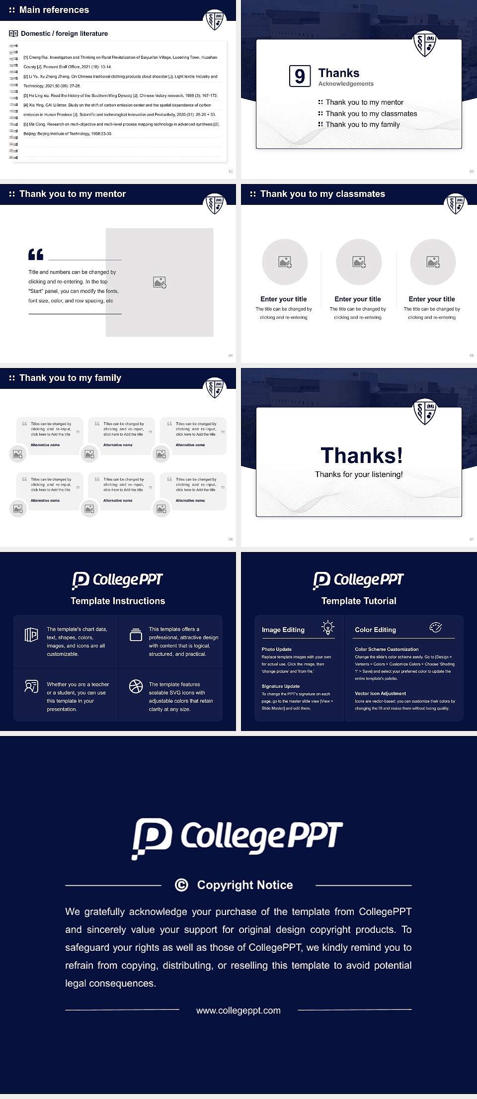 Suny Downstate Health Sciences University Graduation Thesis Defense PPT Template4:3 ratio PPT effect preview image7