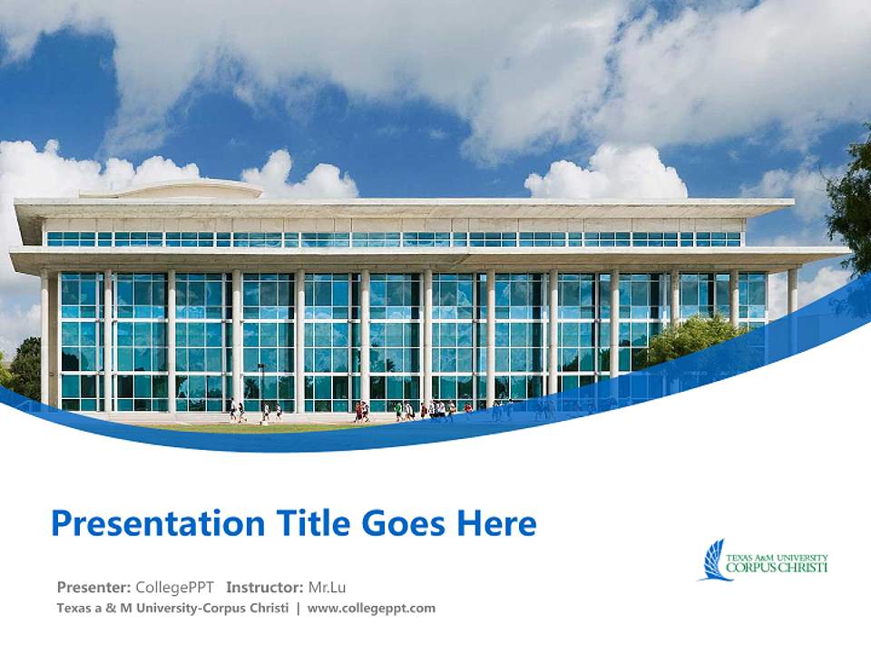 Texas a & M University-Corpus Christi Course/Courseware Creation PPT Template4:3 ratio PPT effect preview image5