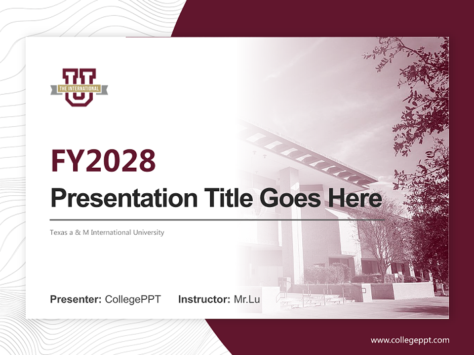Texas a & M International University Academic Presentation/Research