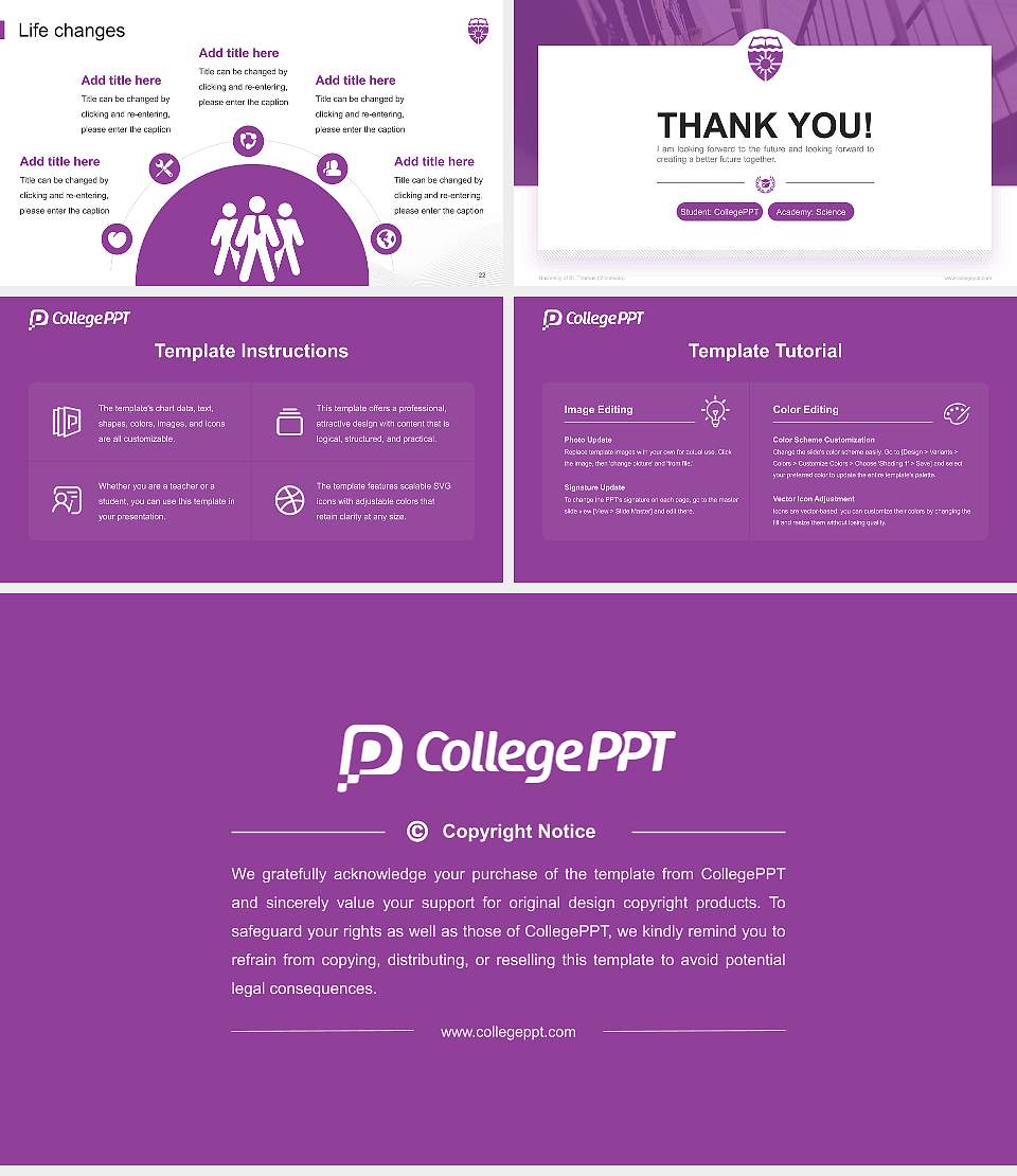University of St. Thomas (Minnesota) National Scholarship Defense PPT Template16:9 ratio PPT effect preview image4