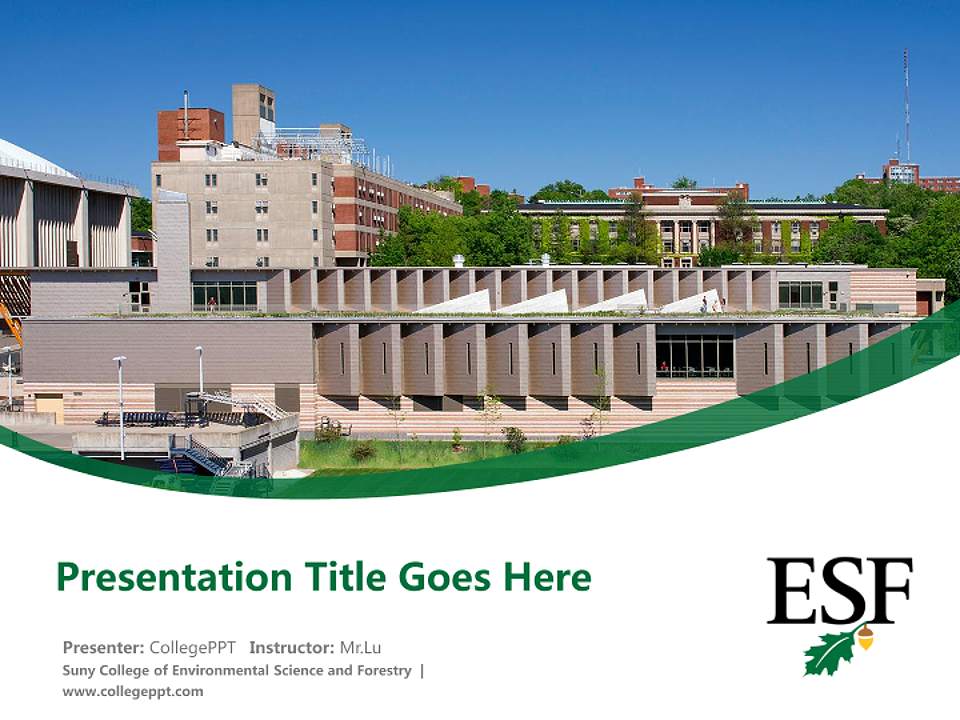 Suny College of Environmental Science and Forestry Course/Courseware Creation PPT Template4:3 ratio PPT effect preview image5