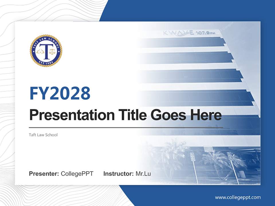 Taft Law School Academic Presentation/Research Findings Report PPT Template4:3 ratio PPT effect preview image5