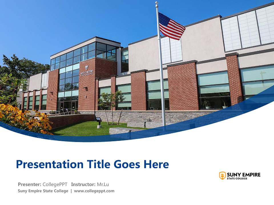 Suny Empire State College Course/Courseware Creation PPT Template4:3 ratio PPT effect preview image5