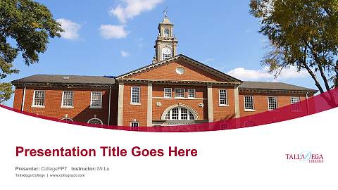 Talladega College Course/Courseware Creation PPT Template
