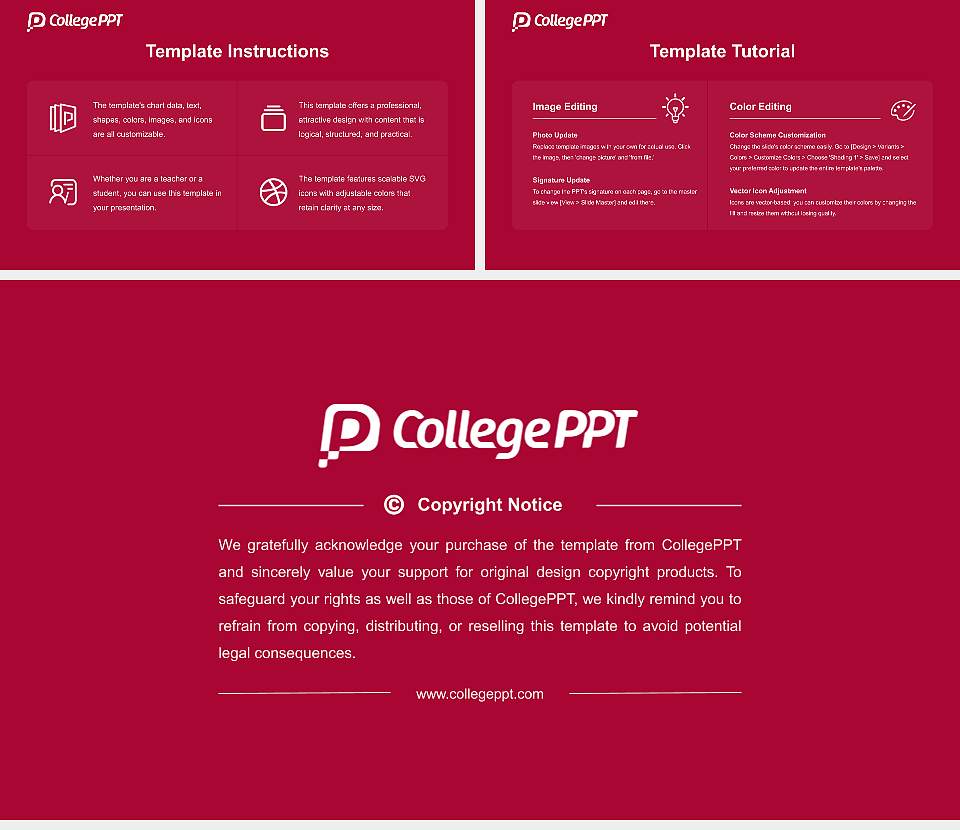 Talladega College Course/Courseware Creation PPT Template16:9 ratio PPT effect preview image5