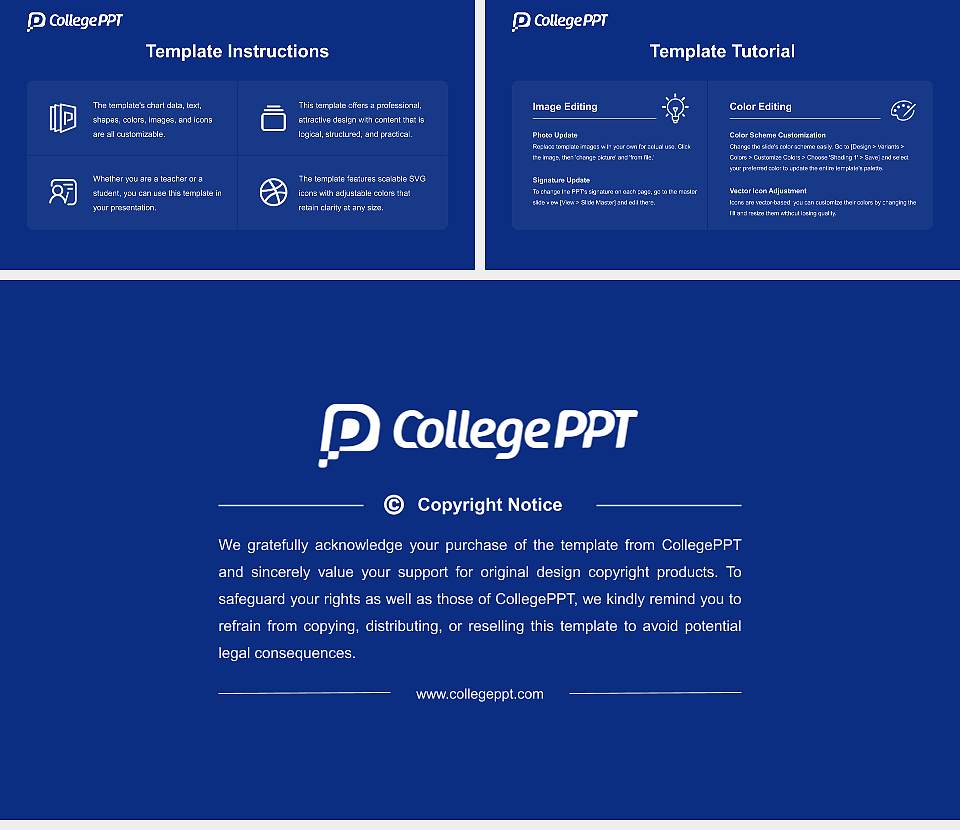 William Howard Taft University Course/Courseware Creation PPT Template16:9 ratio PPT effect preview image5