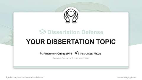 Talmudical Seminary of Bobov Graduation Thesis Defense PPT Template