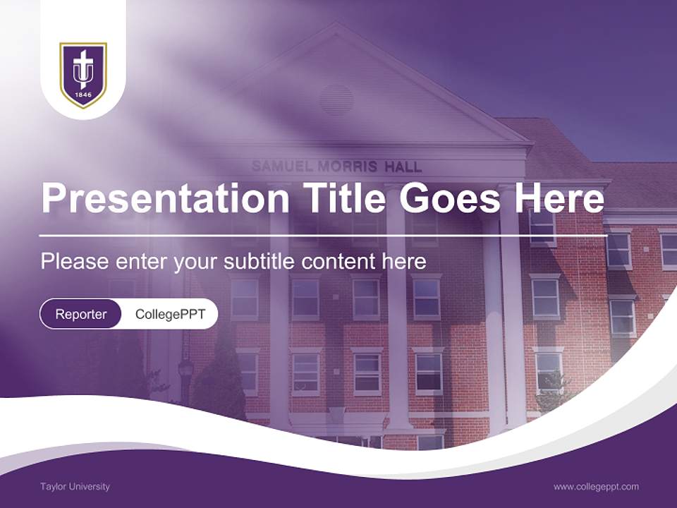 Taylor University Lecture Sharing and Networking Event PPT Template4:3 ratio PPT effect preview image4