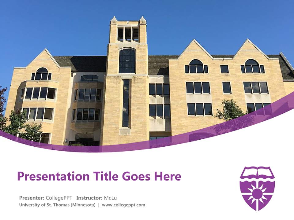 University of St. Thomas (Minnesota) Course/Courseware Creation PPT Template4:3 ratio PPT effect preview image5