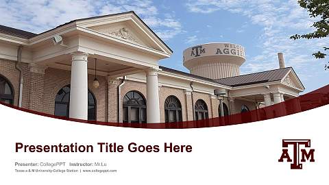 Texas a & M University-College Station Course/Courseware Creation PPT Template