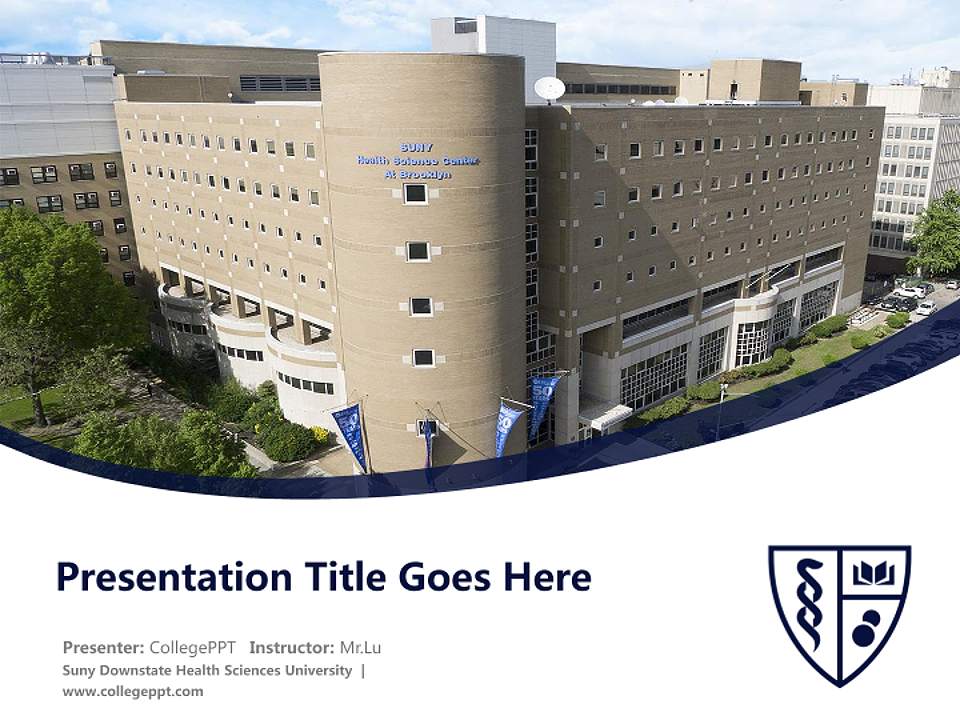 Suny Downstate Health Sciences University Course/Courseware Creation PPT Template4:3 ratio PPT effect preview image5