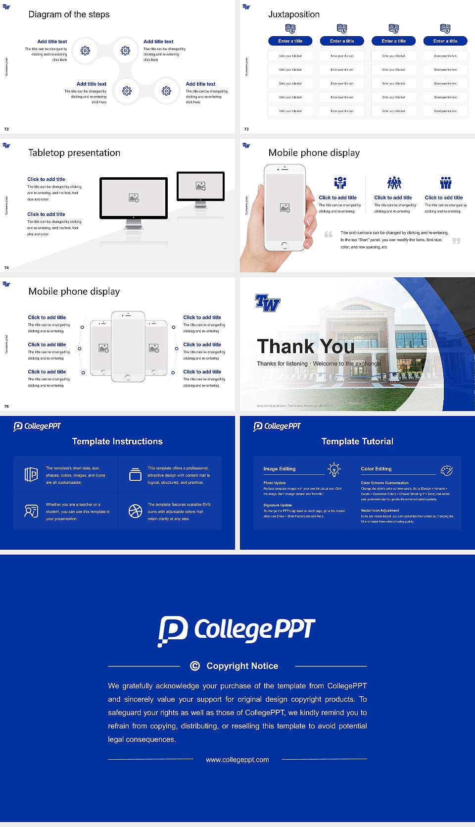 Tennessee Wesleyan University Competition/Entrepreneurship Contest PPT Template16:9 ratio PPT effect preview image9