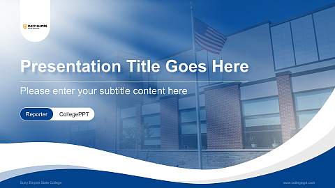 Suny Empire State College Lecture Sharing and Networking Event PPT Template