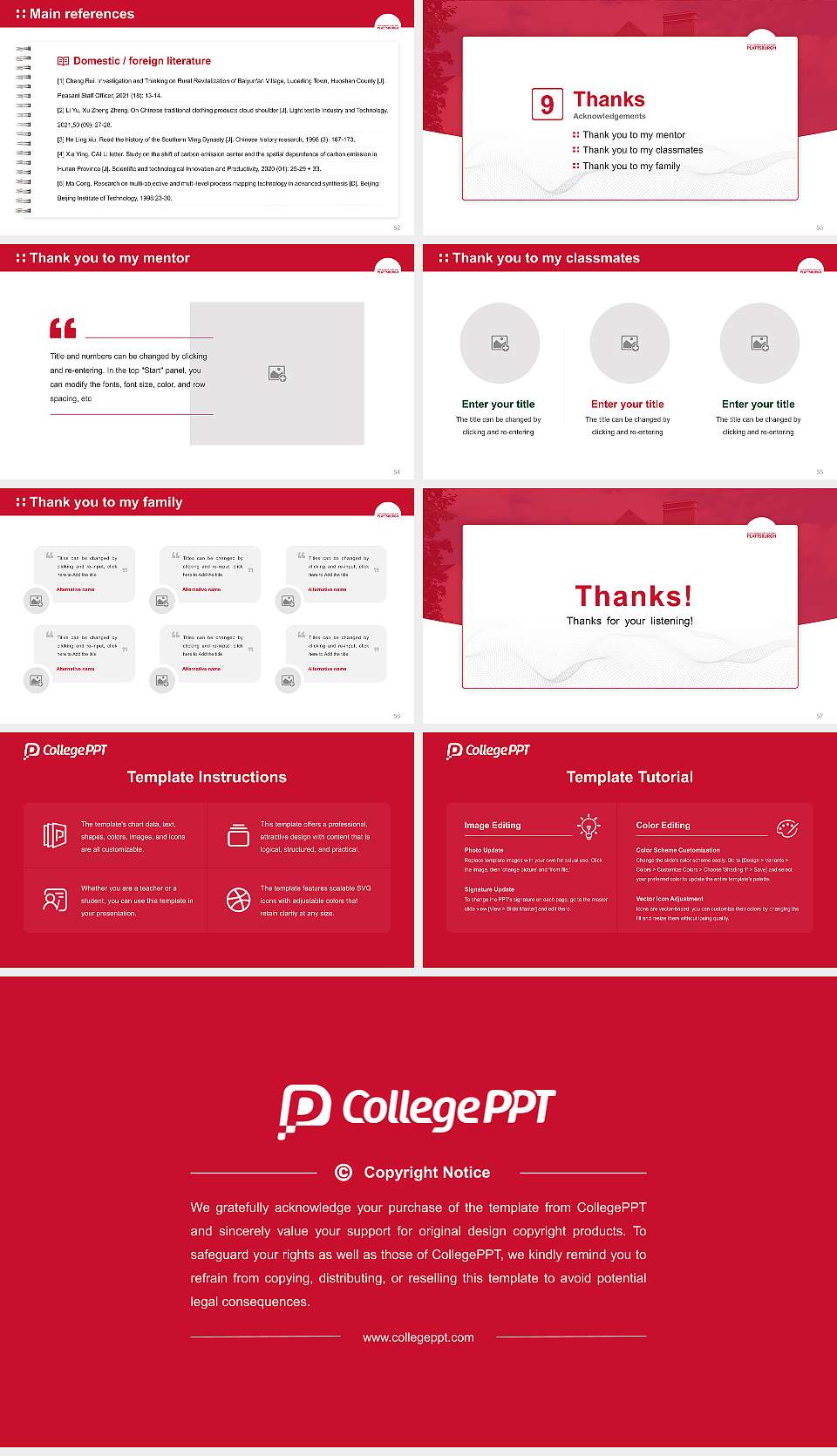 Suny Plattsburgh Graduation Thesis Defense PPT Template16:9 ratio PPT effect preview image7