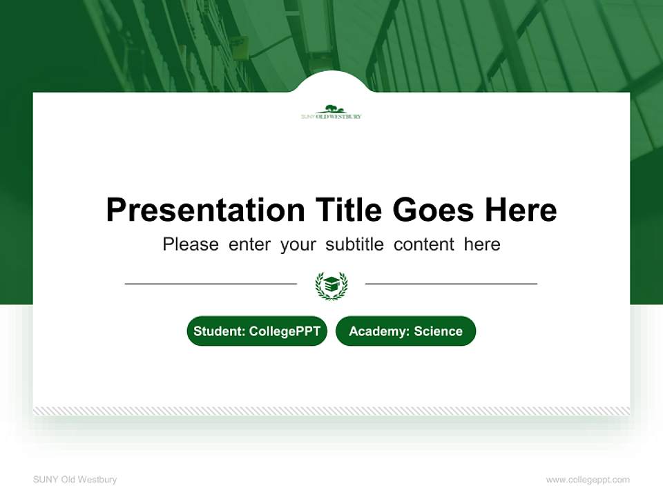 SUNY Old Westbury National Scholarship Defense PPT Template4:3 ratio PPT effect preview image4