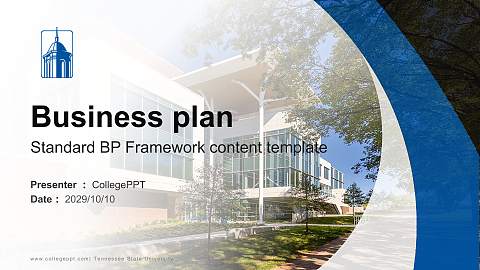 Tennessee State University Competition/Entrepreneurship Contest PPT Template