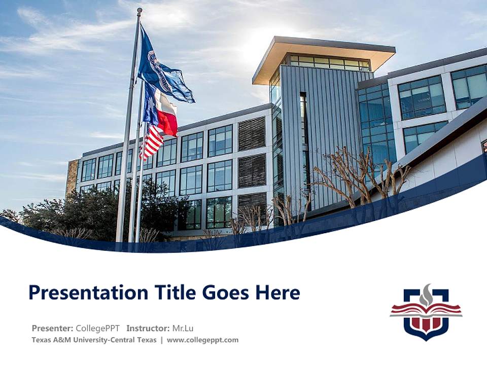 Texas A&M University-Central Texas Course/Courseware Creation PPT Template4:3 ratio PPT effect preview image5