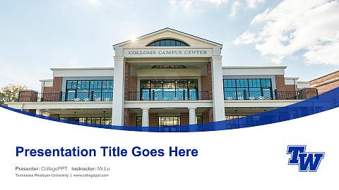 Tennessee Wesleyan University Course/Courseware Creation PPT Template