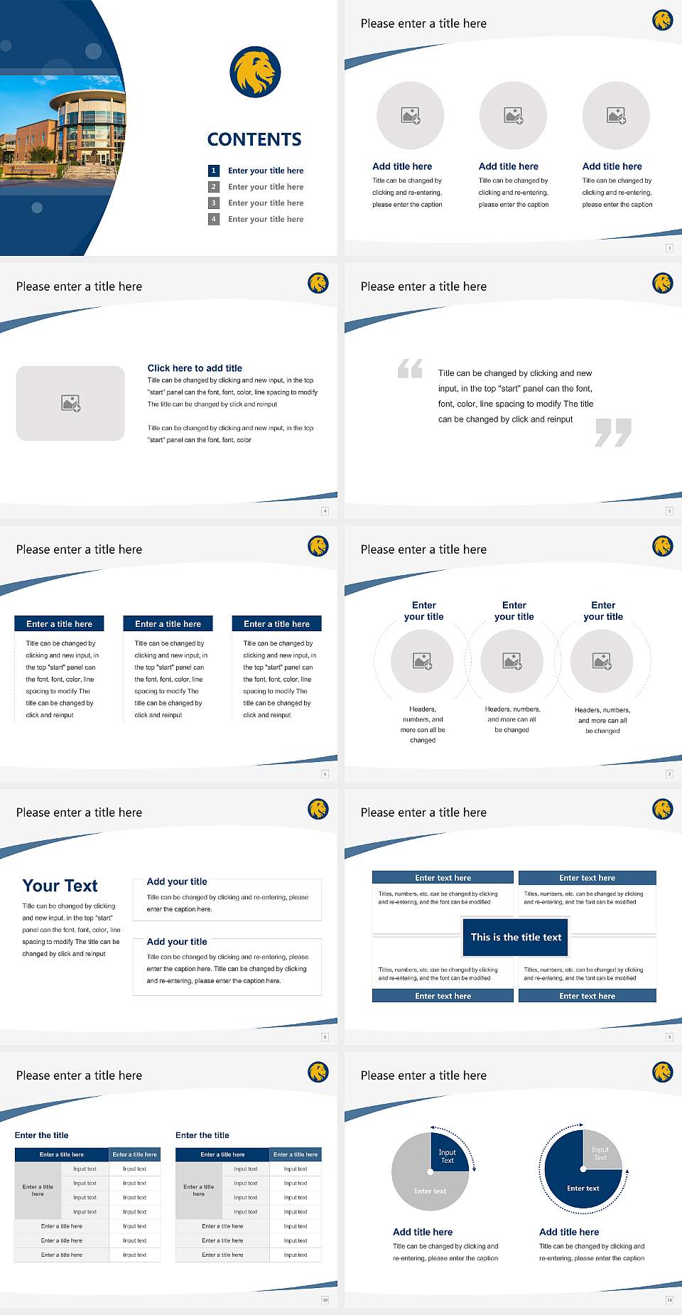 Texas a & M University-Commerce Course/Courseware Creation PPT Template4:3 ratio PPT effect preview image2
