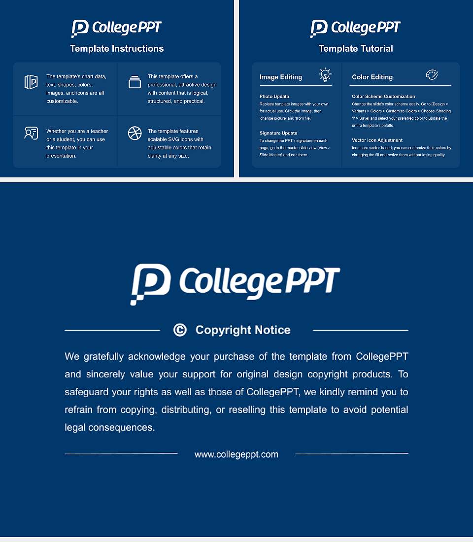 Texas a & M University-Commerce Course/Courseware Creation PPT Template4:3 ratio PPT effect preview image5