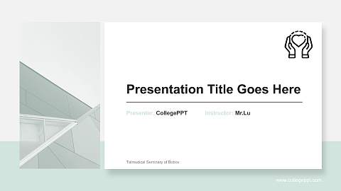 Talmudical Seminary of Bobov General Purpose PPT Template