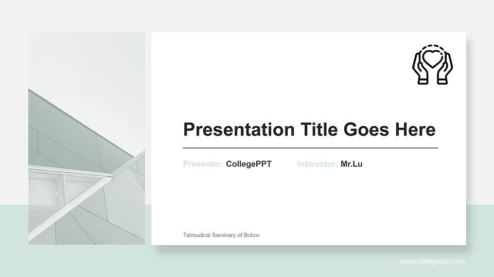 Talmudical Seminary of Bobov General Purpose PPT Template16:9 ratio PPT effect preview image
