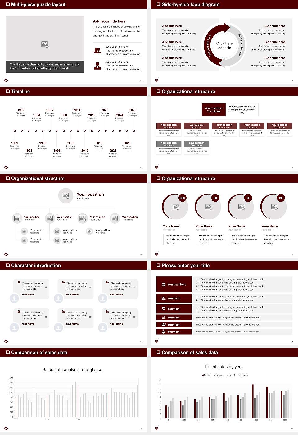 Texas a & M University-College Station General Purpose PPT Template16:9 ratio PPT effect preview image3