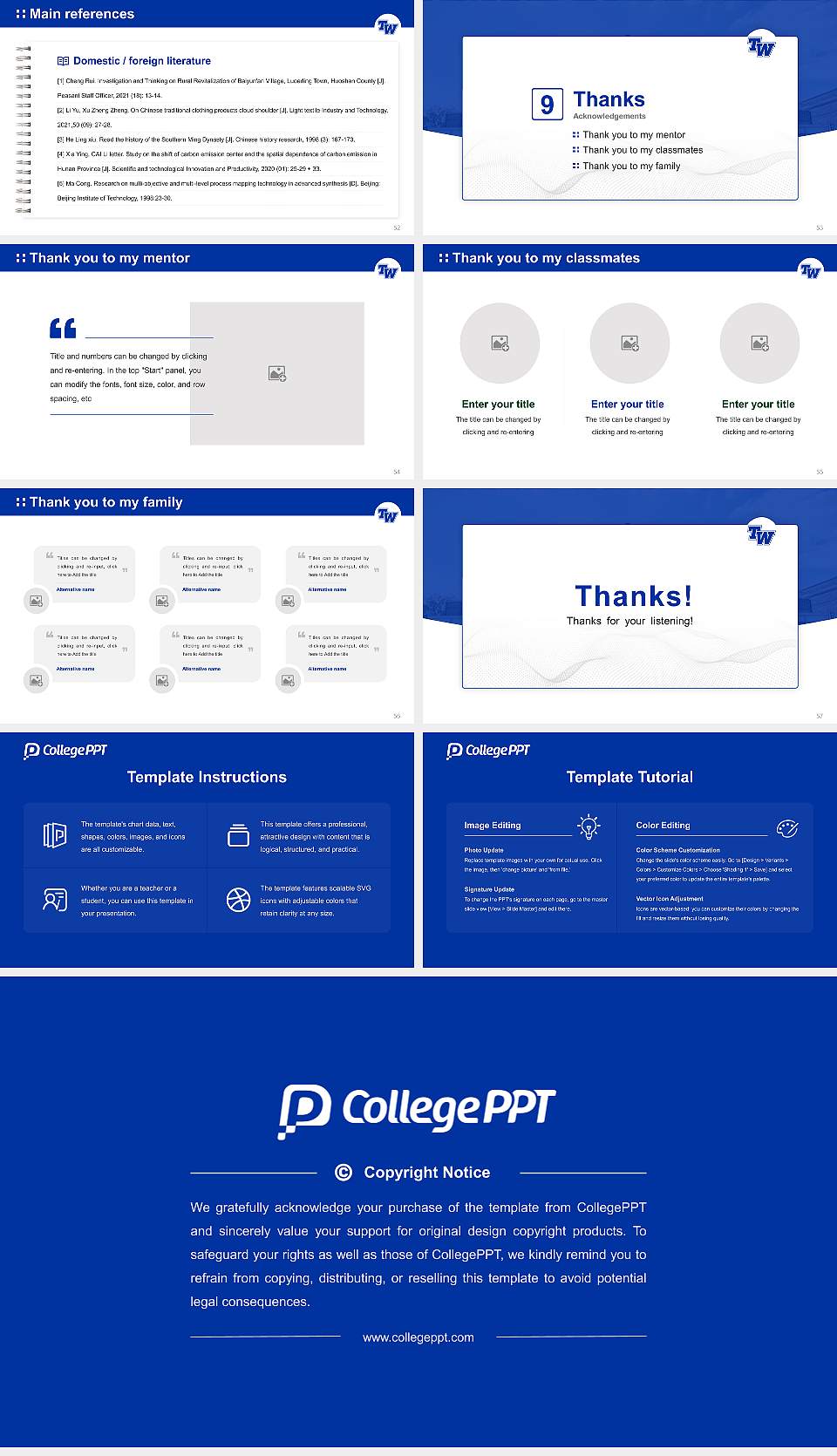 Tennessee Wesleyan University Graduation Thesis Defense PPT Template16:9 ratio PPT effect preview image7