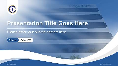 Taft Law School Lecture Sharing and Networking Event PPT Template