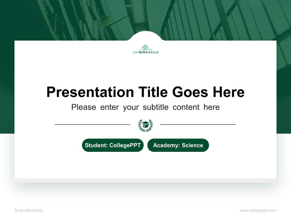 Suny Morrisville National Scholarship Defense PPT Template4:3 ratio PPT effect preview image4