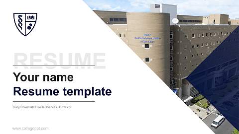 Suny Downstate Health Sciences University Resume PPT Template